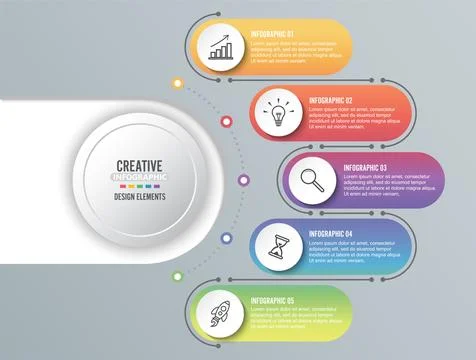 Abstract digital illustration Infographic. Vector illustration can be used .. Stock Illustration