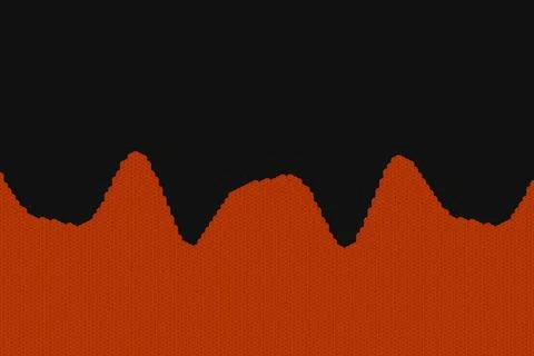 Abstract Digital Illustration of Red Textured Waves Against a Dark Background Stock Illustration