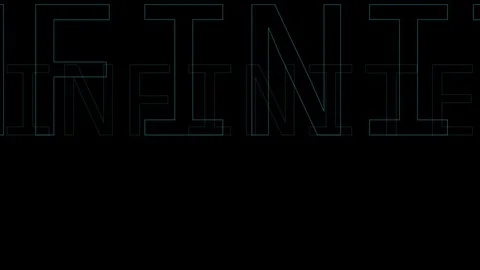 Abstract Digital Infinite Text Animation with Glitch Effect on Black Backgr.. 库存影片 330279940