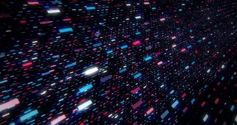 Abstract Digital Information Flow Technology Background. Stock Footage 327151757