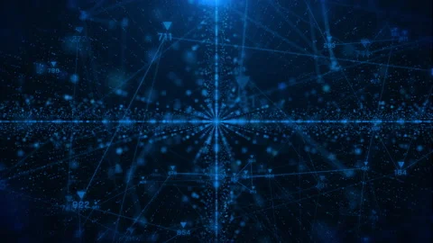 Abstract digital information futuristic analytics 4K motion background Stock Footage 211260797