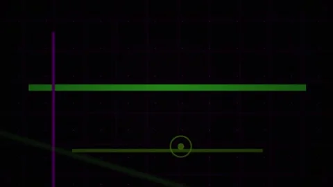 Abstract Digital Interface Animation with Moving Geometric Lines and Circul.. Stock Footage 340504134