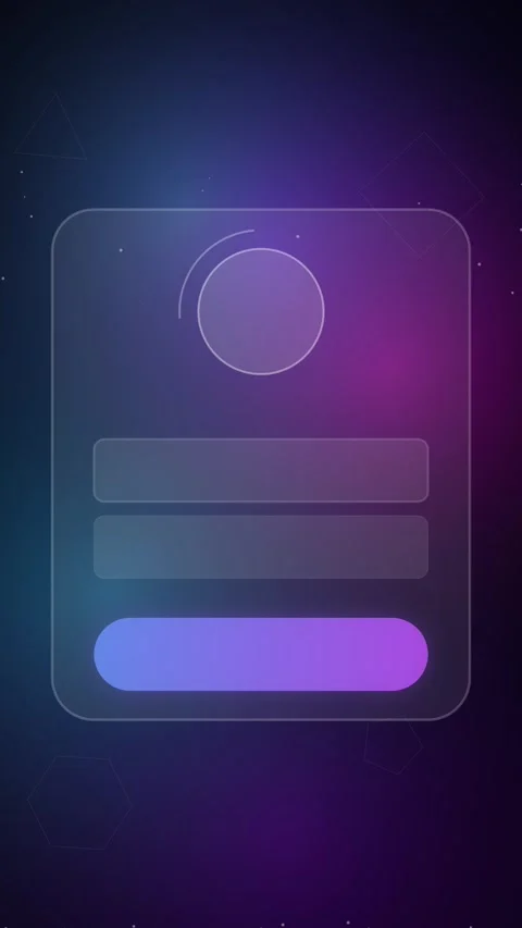 Abstract Digital Interface Background: Neon Tech Data Visualization Overlay Video stock 344948155