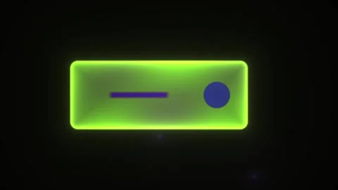 Abstract Digital Interface Element with Glowing Green Rectangle and Pulsing.. 動画素材 340504179