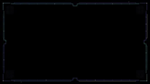 Abstract Digital Interface HUD Frame Animation Video stock 347004517