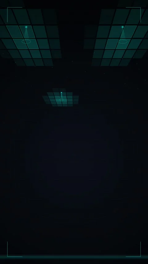 Abstract Digital Interface HUD Overlay with Glowing Grid Elements Stock Footage 346203095