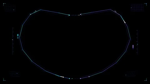 Abstract Digital Interface Loading Animation Stockbeeldmateriaal 347004534