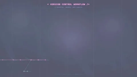 Abstract Digital Interface with Version Control Workflow Data and Coding Stock Footage 339960619