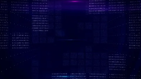 Abstract digital intro.BLUE. Video stock 75694688