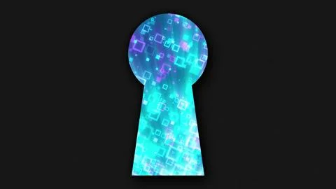 Abstract digital keyhole 库存插图