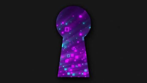 Abstract digital keyhole イラスト素材