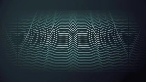Abstract digital landscape background made of wavy lines. 4K animation Stock Footage 328145003