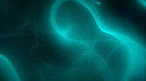 Abstract digital landscape with flowing particles. Cyber or technology イラスト素材