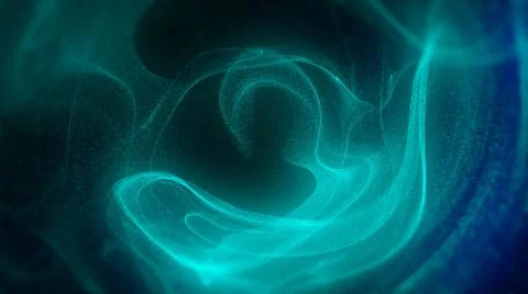 Abstract digital landscape with flowing particles. Cyber or technology イラスト素材