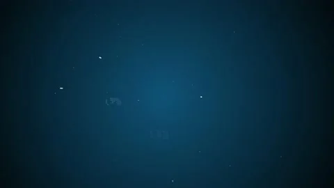 Abstract digital landscape with flowing pixel particles in space. Video stock 138010591