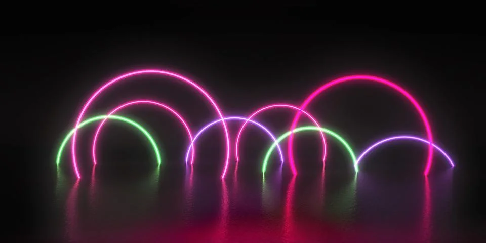 Abstract Digital Landscape Stock Illustration