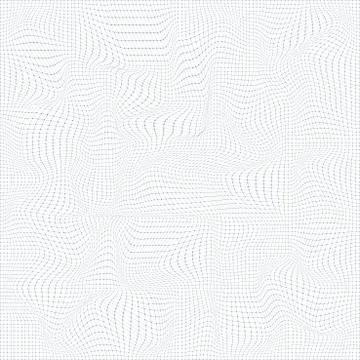 Abstract digital landscape with particles dots and lines. Wireframe landscape Stock Illustration