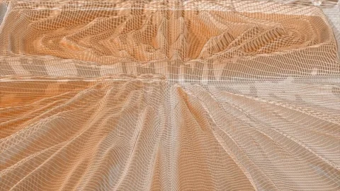 Abstract digital landscape wave motion background Видео 342284695