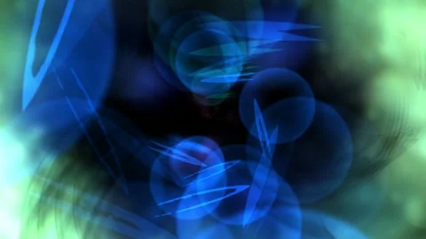 Abstract Digital Light and Color Splash with Dynamic Motion Effects Video stock 337957047