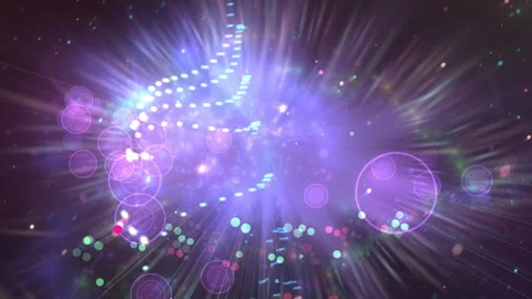 Abstract Digital Light Colorful Rays Creating a Futuristic Atmosphere Stock-Footage 302162076