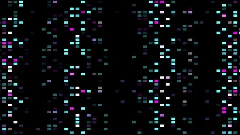 Abstract digital light display with colorful pixel patterns. Modern technology Stock Illustration