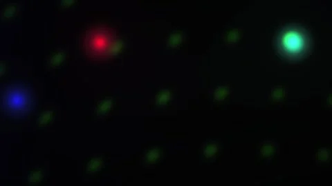Abstract Digital Light Pattern with Pulsing Neon Dots and Dynamic Color Shift Stock Footage 341783915