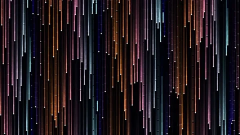 Abstract digital light streaks background - flowing lines technology data p.. Stock Footage 342092661