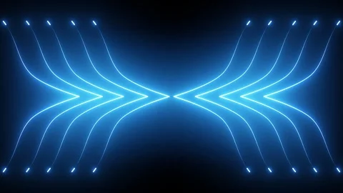 Abstract Digital Light Trails and Glowing Streaks | Cyber Glow Loop 動画素材 304948725