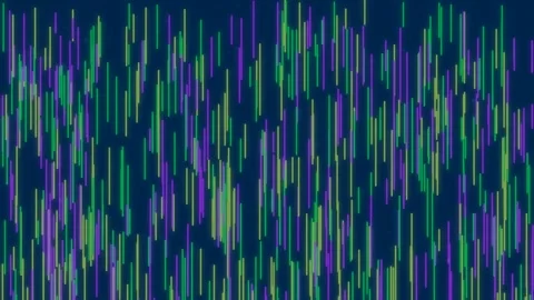 Abstract digital lines background with colorful falling bars animation Stock Footage 331352064