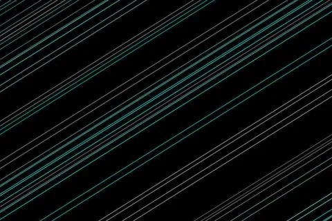 Abstract digital lines on black background with glowing effect Stock Illustration