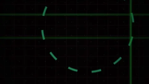 Abstract Digital Loading Animation with Circular Progress Indicator. Stock Footage 341783981
