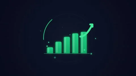 Abstract Digital Loading Animation with Glowing Elements Stock Footage 347014512