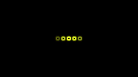 Abstract digital loading bar animation showing yellow squares flickering on.. Stock Footage 336476190