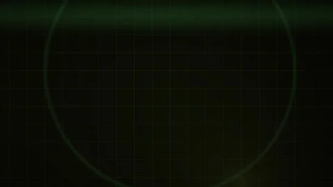 Abstract Digital Loading Circle Animation with Pulsing Green Light Effect. Stock Footage 341784005