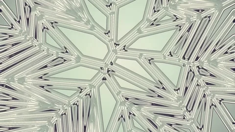 Abstract digital loop animation of geometric shapes and lines. 3d rendering 4K Stock Footage 280005734