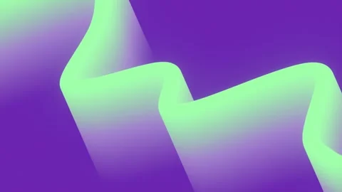Abstract digital loop animation with smoothly flowing ribbon. 3d rendering 4K Stock Footage 300837297