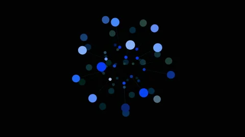 Abstract Digital - Loop Blue Stock Footage 139187444