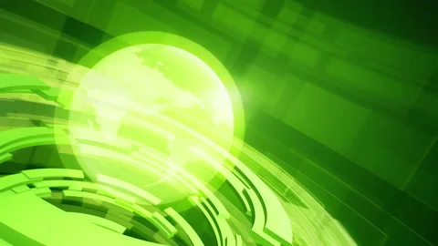 Abstract digital looped motion background with rotating earth globe. Stock Footage 87609117