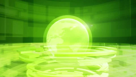 Abstract digital looped motion background with rotating earth globe. Stock Footage 87610330