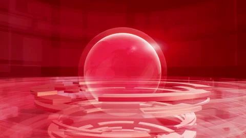 Abstract digital looped motion background with rotating earth globe. Stock Footage 87610734