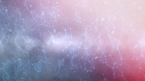 Abstract digital looping binary numbers cyberspace 库存影片 333215505