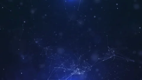 Abstract digital low poly connection dynamic flowing 4K motion background Stock Footage 205534772