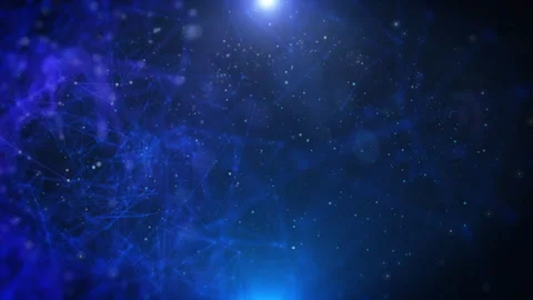 Abstract digital low poly data network flowing seamless loop 4K motion Stock Footage 255592615