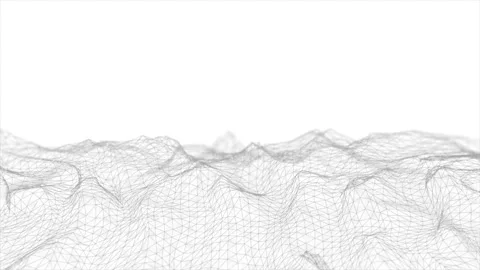 Abstract Digital Low Polygons Mesh spinning Fx Background Loop Stock Footage 149206953
