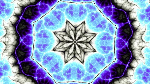 Abstract Digital Mandala Geometry Multicolor Kaleidoscope Flower Loop 4K An Stock Footage 337325401