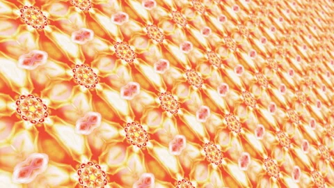Abstract digital mandala tribal boho endless pattern seamless loop animation Stock Footage 141965538