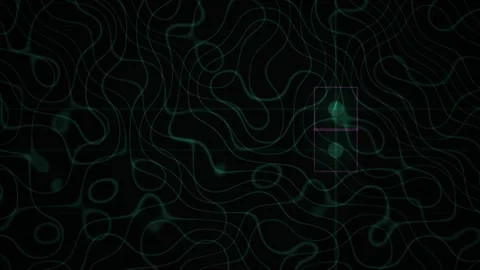 Abstract Digital Map Interface With Moving Glowing Point. Stock Footage 334448441
