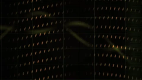 Abstract Digital Matrix Background with Glowing Data Streams and Binary Cod.. Stock Footage 341784171