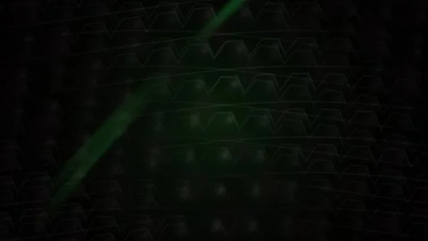 Abstract Digital Matrix Background with Glowing Green Light Beams and Data .. Stock Footage 344715158