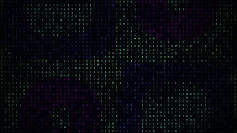 Abstract digital matrix background loop Stock Footage 346158551